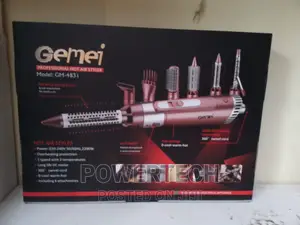 Gemei 2200W 7 in 1 Styler/Dryer/Hair Straightener/Curler
