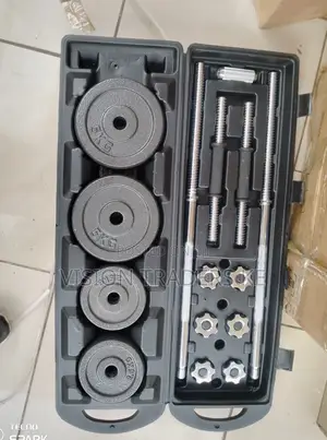 Dumbbells Barbells Set ;1 Rod, 2 Bar, Weight 50kgs✓