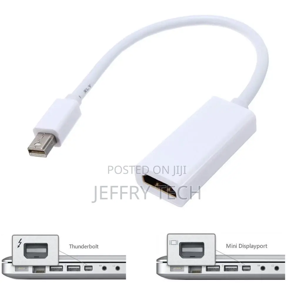 Thunderbolt Mini Displayport DP to HDMI AV Adapter for Apple