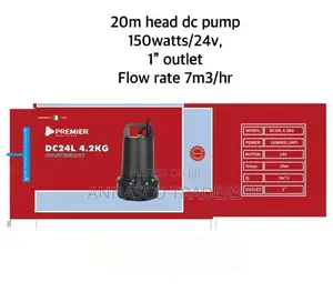 Premier Solar Submersible Pump 20M Lift Height DC Solar Pump