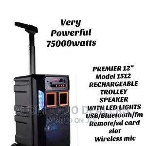 Premier 7500 Wat Tagwood Speaker/ Bluetooth/ Wireless Mike
