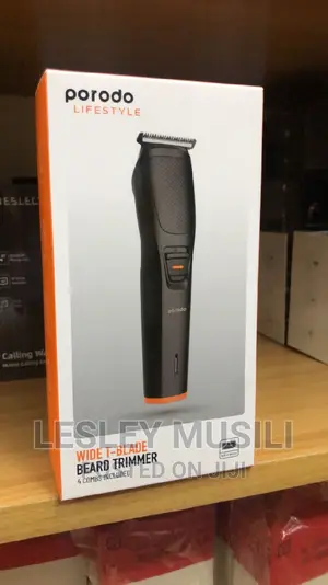 Porodo Wide T-Blade Beard Trimmer 4 Combs Included