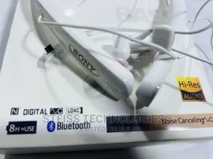 Sony White Wireless Neckband.