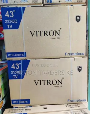 Vitron 43 Inches Smart Android Frameless Tv Full Hd 1080p✓✓