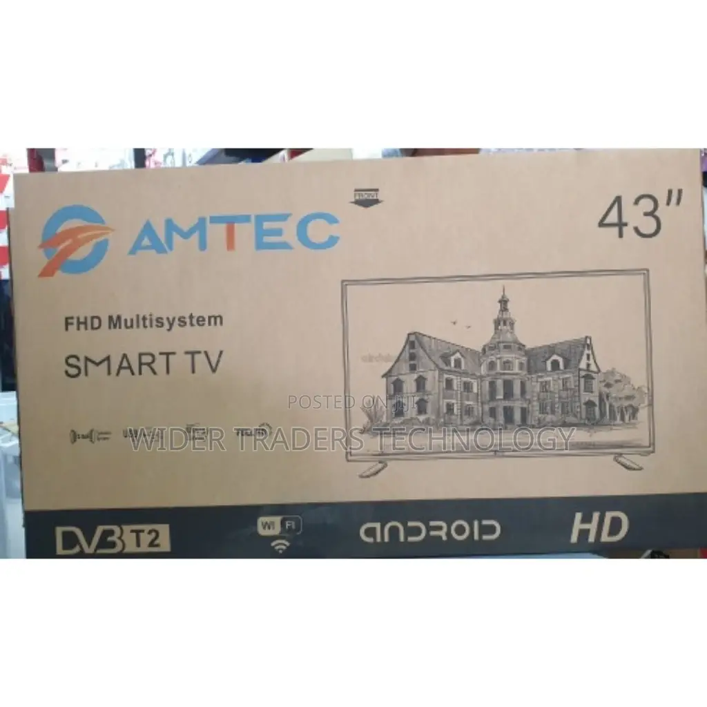 Amtec 43" Inches Smart Android Full Hd Frameless Tv-