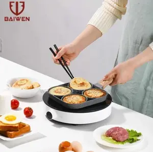High Quality Heavy Granite Non~Stick 4 Slot Pan