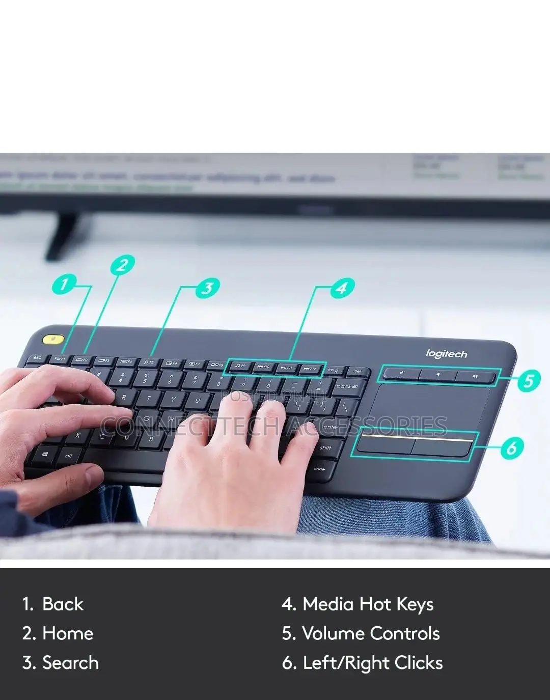Logitech Plus Wireless Touch With Built-in Touchpad