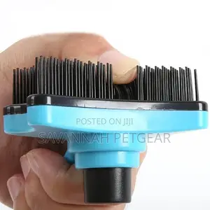 Slicker Pet Hair Remover Grooming Brush With Auto-Clean