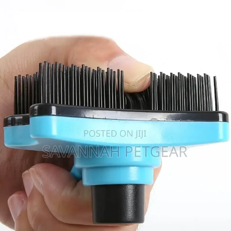 Slicker Pet Hair Remover Grooming Brush With Auto-Clean