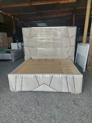 Cream 5/6 Modern Bed