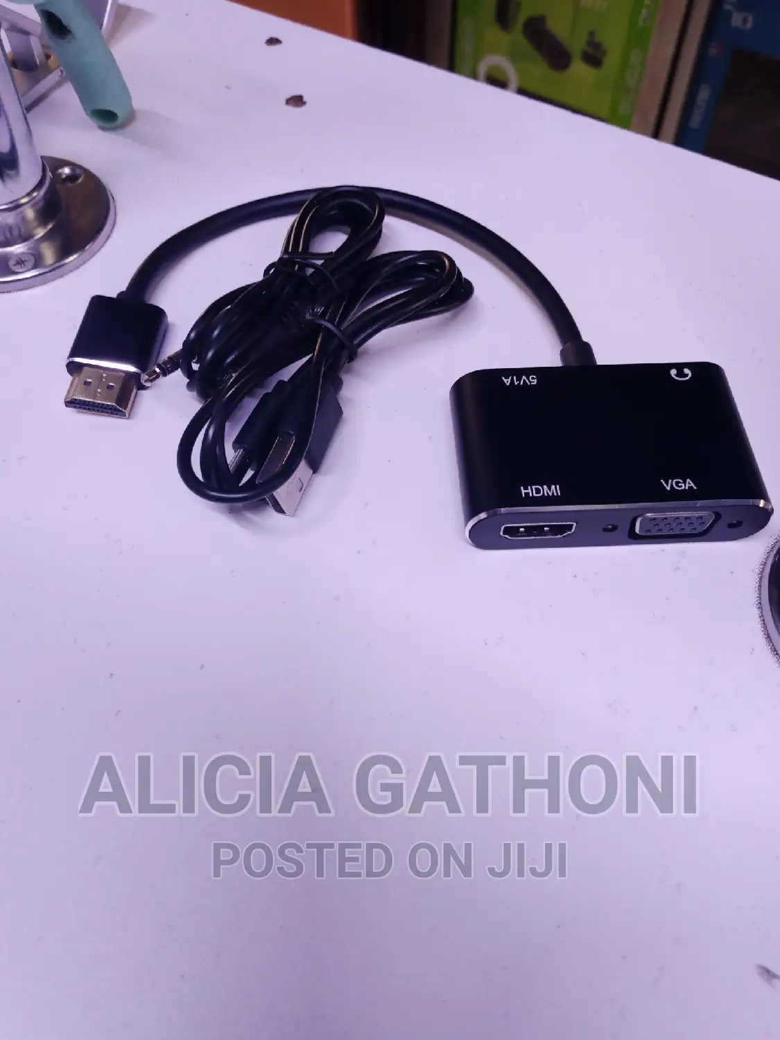 HDMI to VGA +HDMI Adapter With Audio