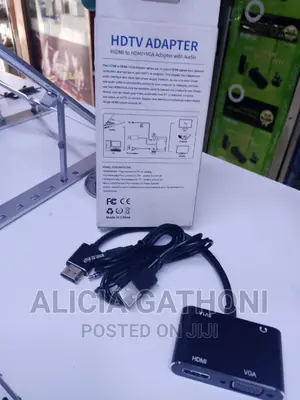 HDMI to VGA +HDMI Adapter With Audio