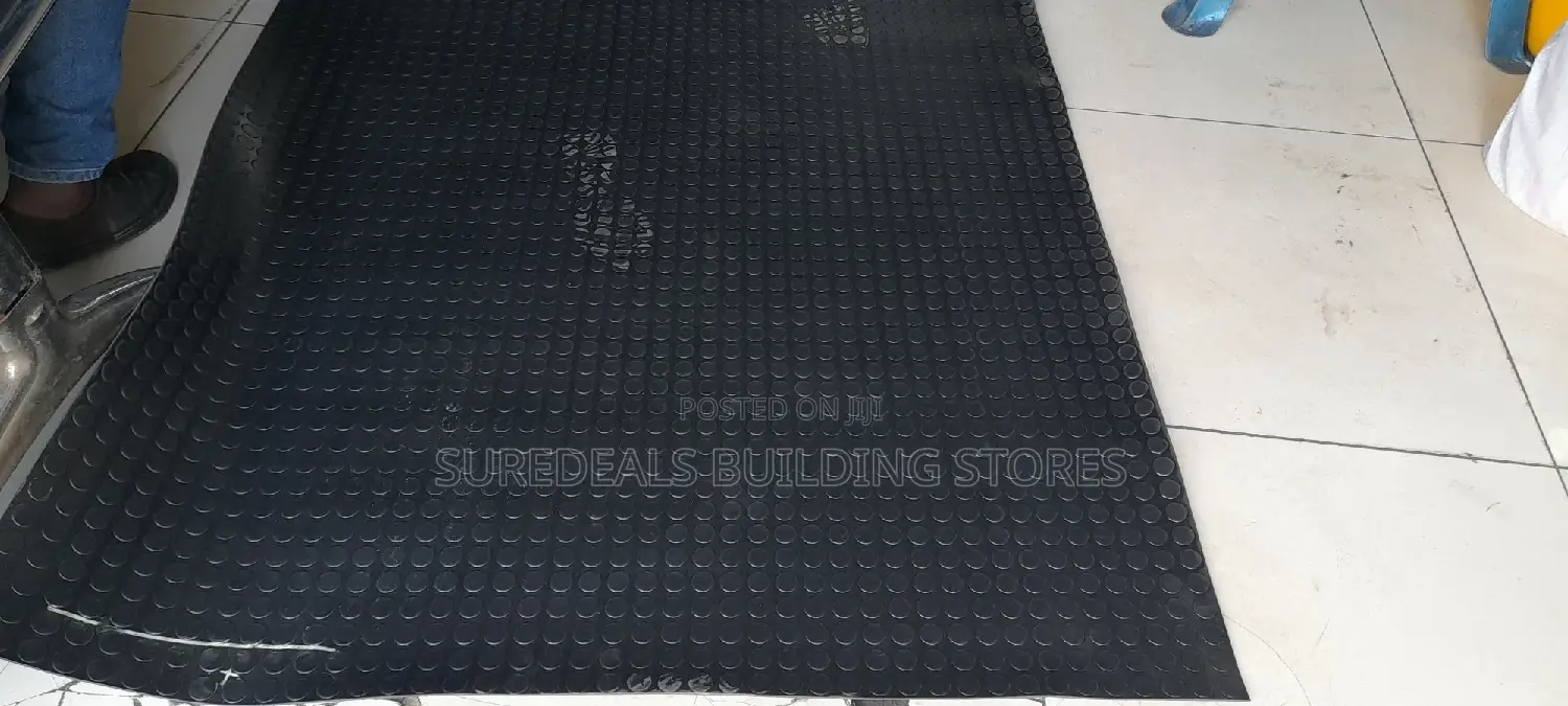 Coin Pattern Rubber Coin Mat/Sheet-Round Stunded Rubber Mat