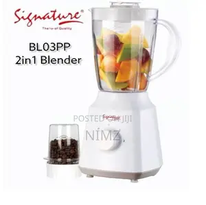 Signature 2 in 1 Blender 1500ml Jar White