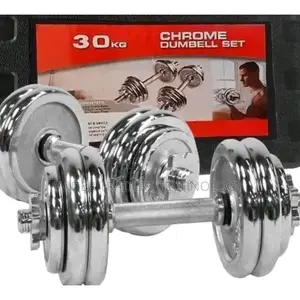30KG Chrome Adjustable Dumbbell Set With Case