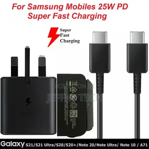 Samsung Galaxy S20 S21 5G 25W Ultra Sup Fast USB C Pd Charge