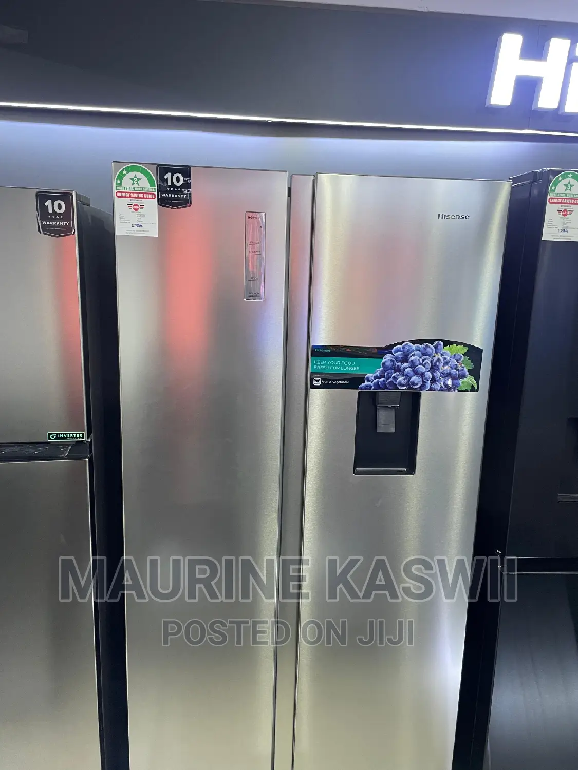 Hisense Refrigerator Side by Side 518l