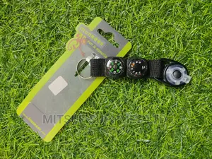 LED Multipurpose Key Fob With Compass, Thermometer, Keyri