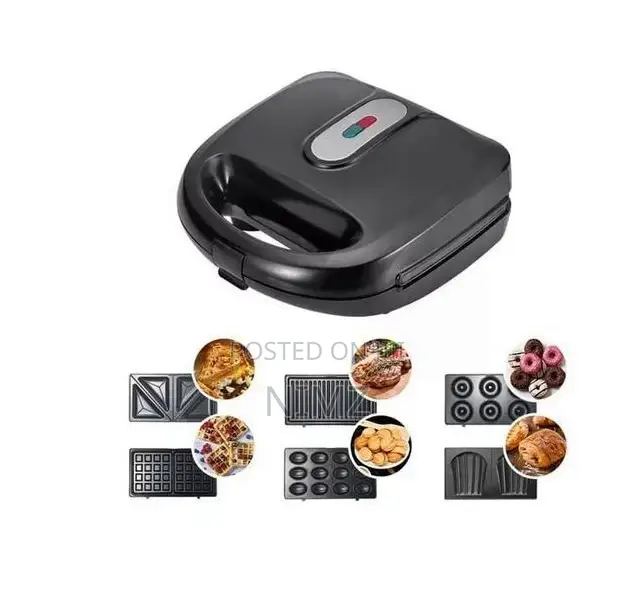 Sokany 750W 6 In1 Sandwich Maker With Grill,Waffle and Snack