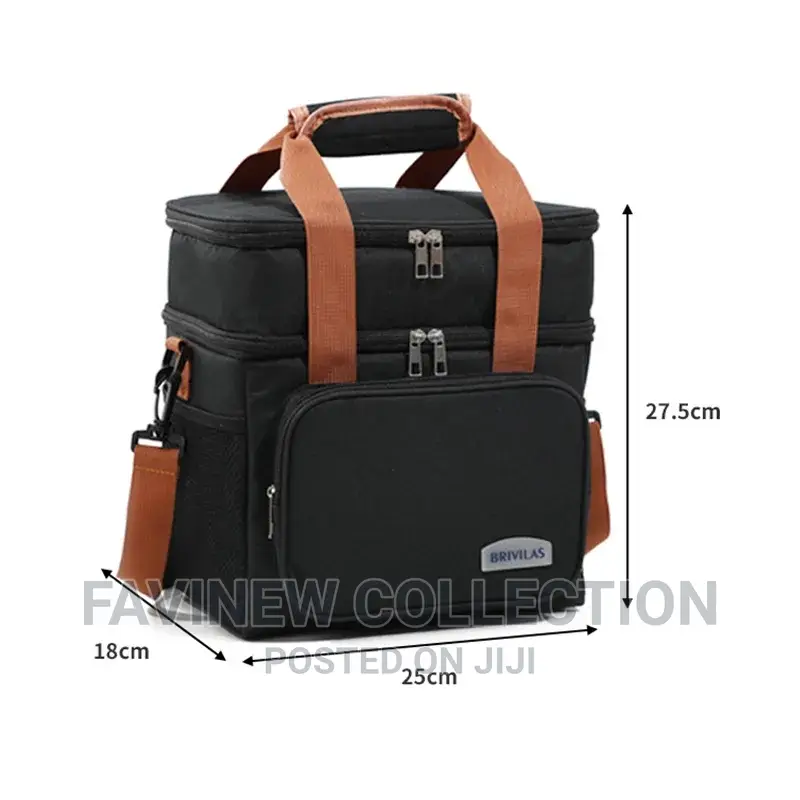 Double Compartment(15L) Insulated Lunch Bag