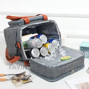 Double Compartment(15L) Insulated Lunch Bag
