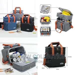 Double Compartment(15L) Insulated Lunch Bag