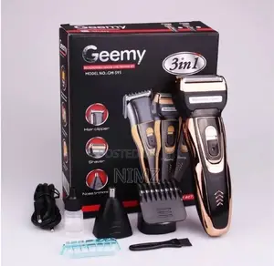 Geemy Rechargeable Hair Shaving Machine, Shaver- 3 in 1