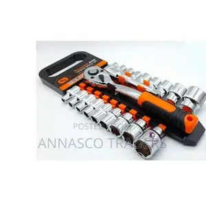 Tools 1/2 Inch 20PCS Ratchet Wrench Box Spanner Socket Set R