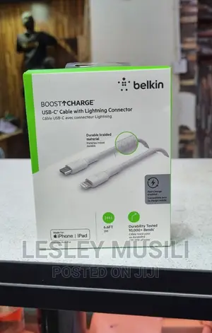 BELKIN USB-C Cable With Lightning Connector + Strap