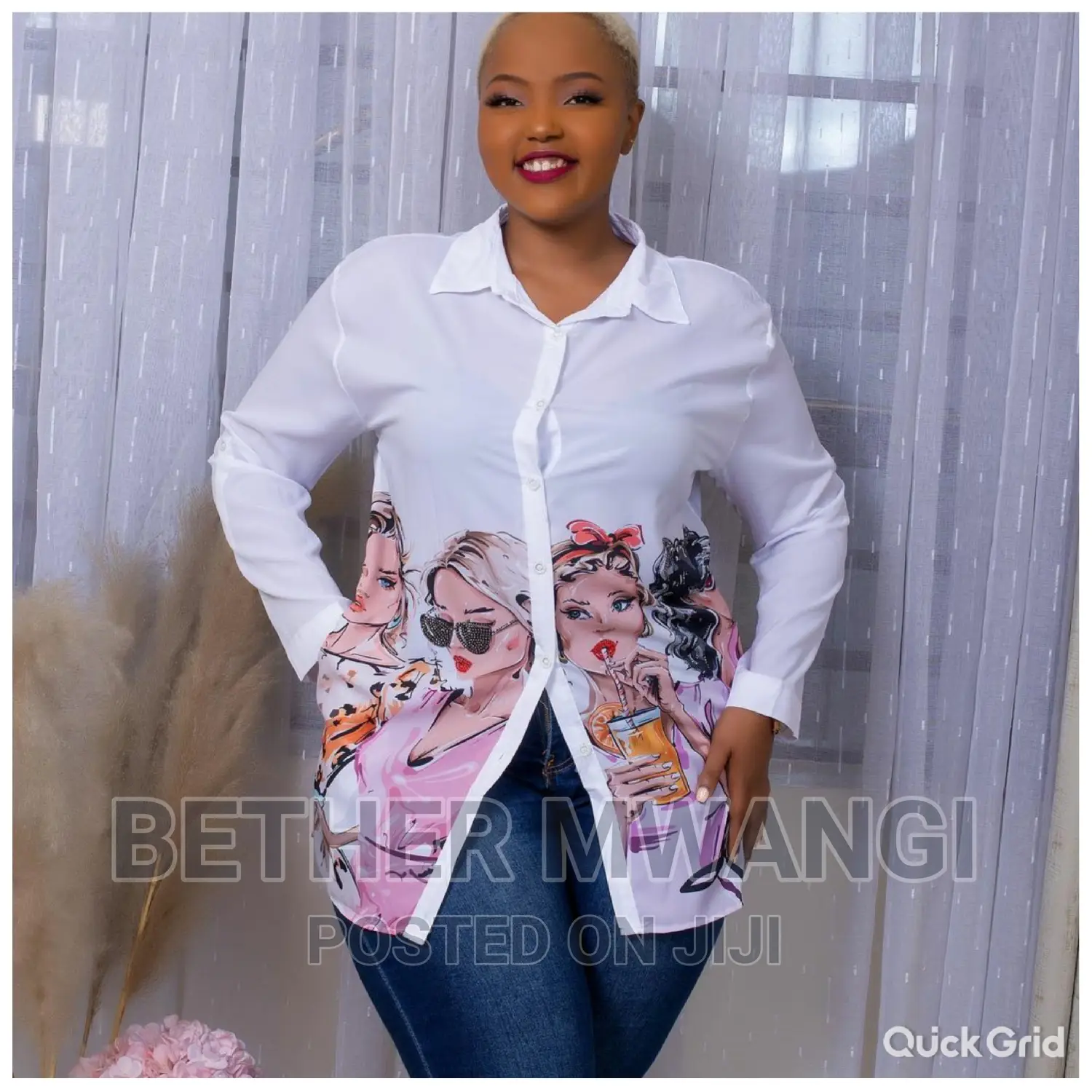 Animated Chiffon Top From Turkey Available in Kenya