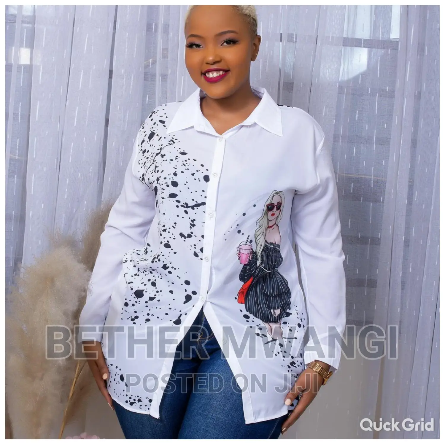 Animated Chiffon Top From Turkey Available in Kenya