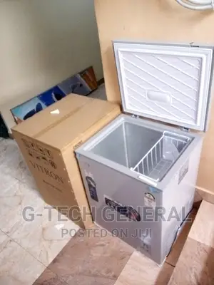 Vitron Vdf142sg - Flip-Top 142 Litres Chest Freezer Silver