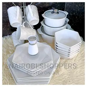 Hexagon Ceramic Dinner Set