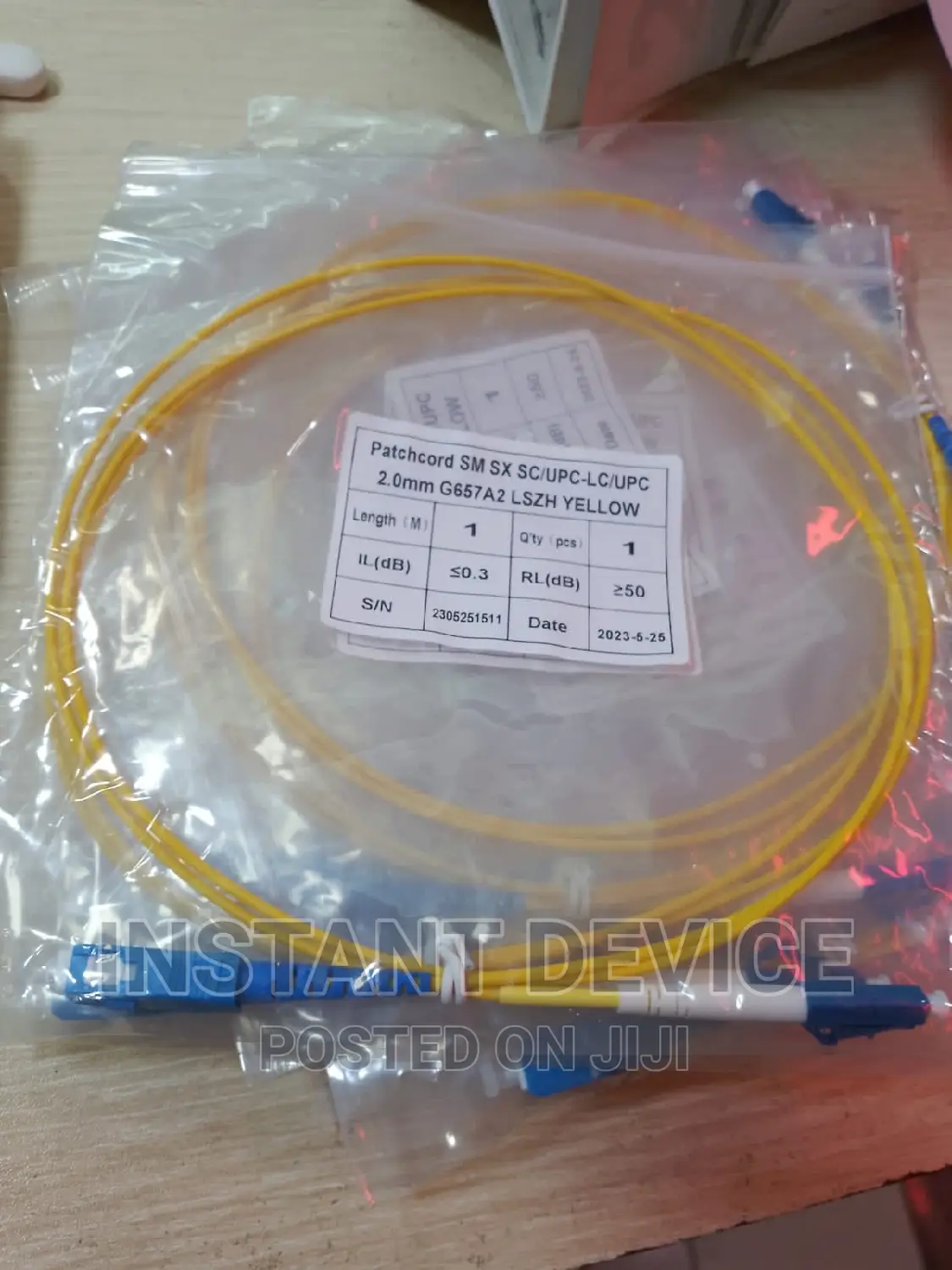 Optical Fiber Patchcord Sc/Upc-Sc/Upc Simplex 1meter