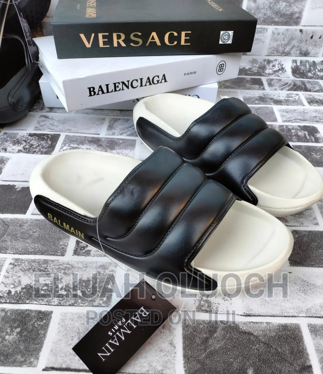 Balmain Paris Slides