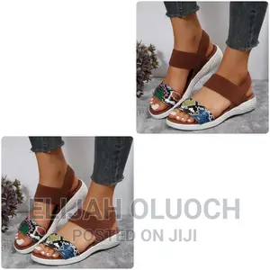 Animal Print Ladies Open Shoes