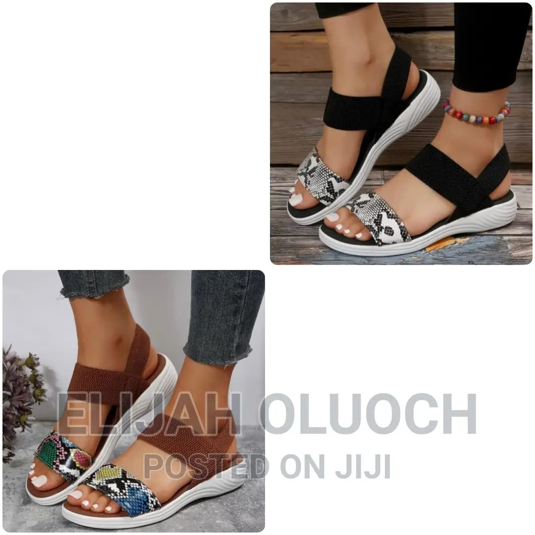 Animal Print Ladies Open Shoes