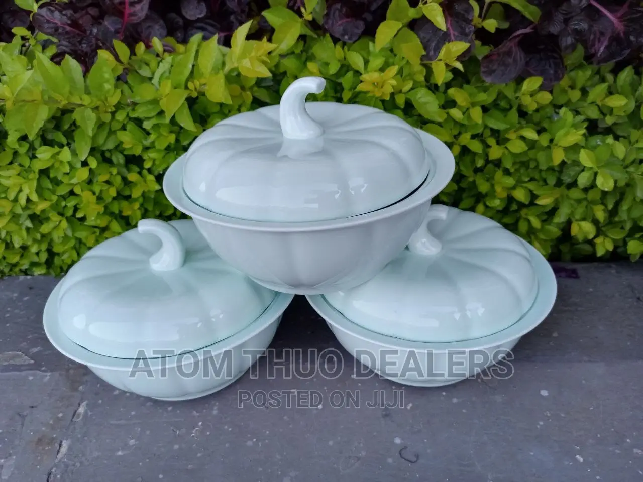 3pcs Ceramic Pots./ Ceramic