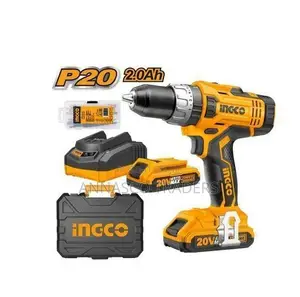 Ingco Lithium-Ion Cordless Drill 20V With Impact Hammer