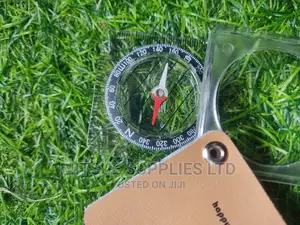 Magnifying Compass in a Leather Case With Leather Case