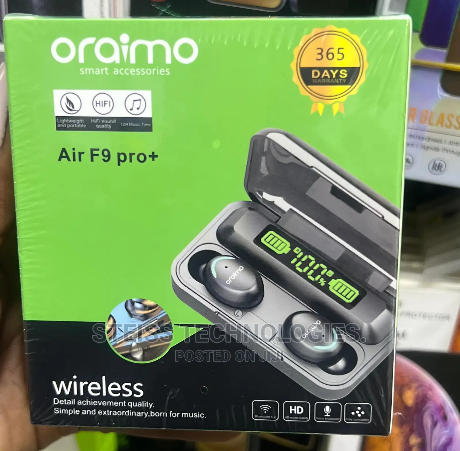Oraimo F9 Pro + Wireless Buds.