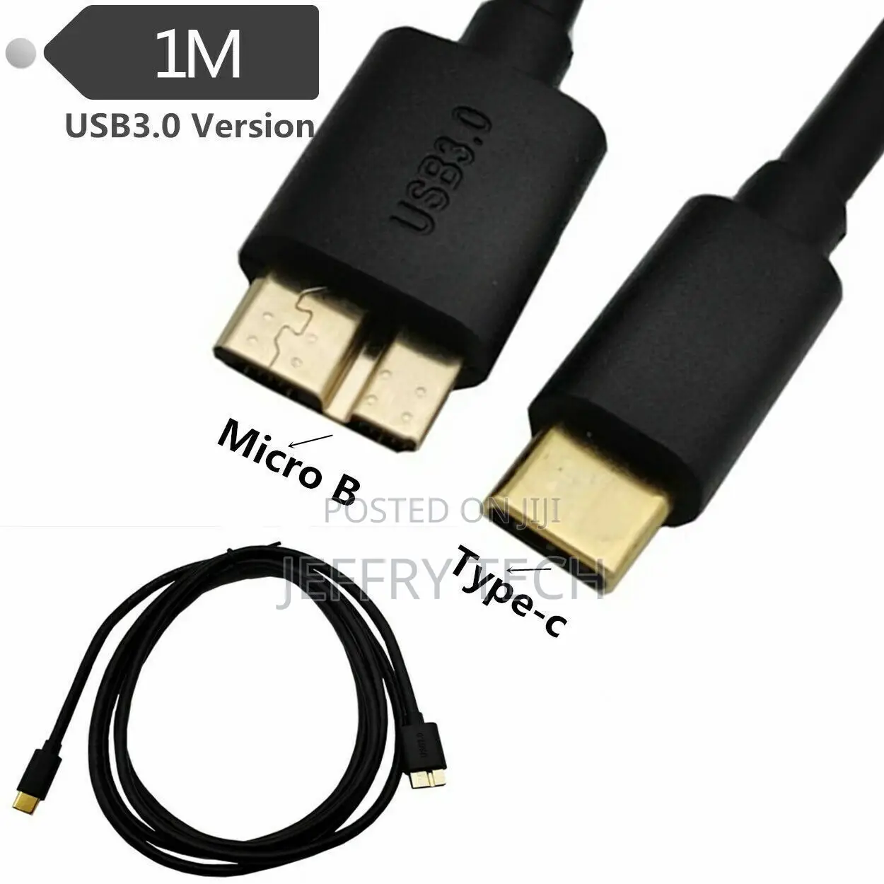USB 3.1 Type C (USB-C) to USB 3.0 Micro-B Cable for Apple Ma