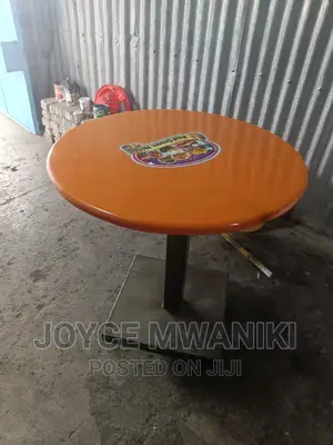 Restaurant Marble Table With a Unique Stand.
