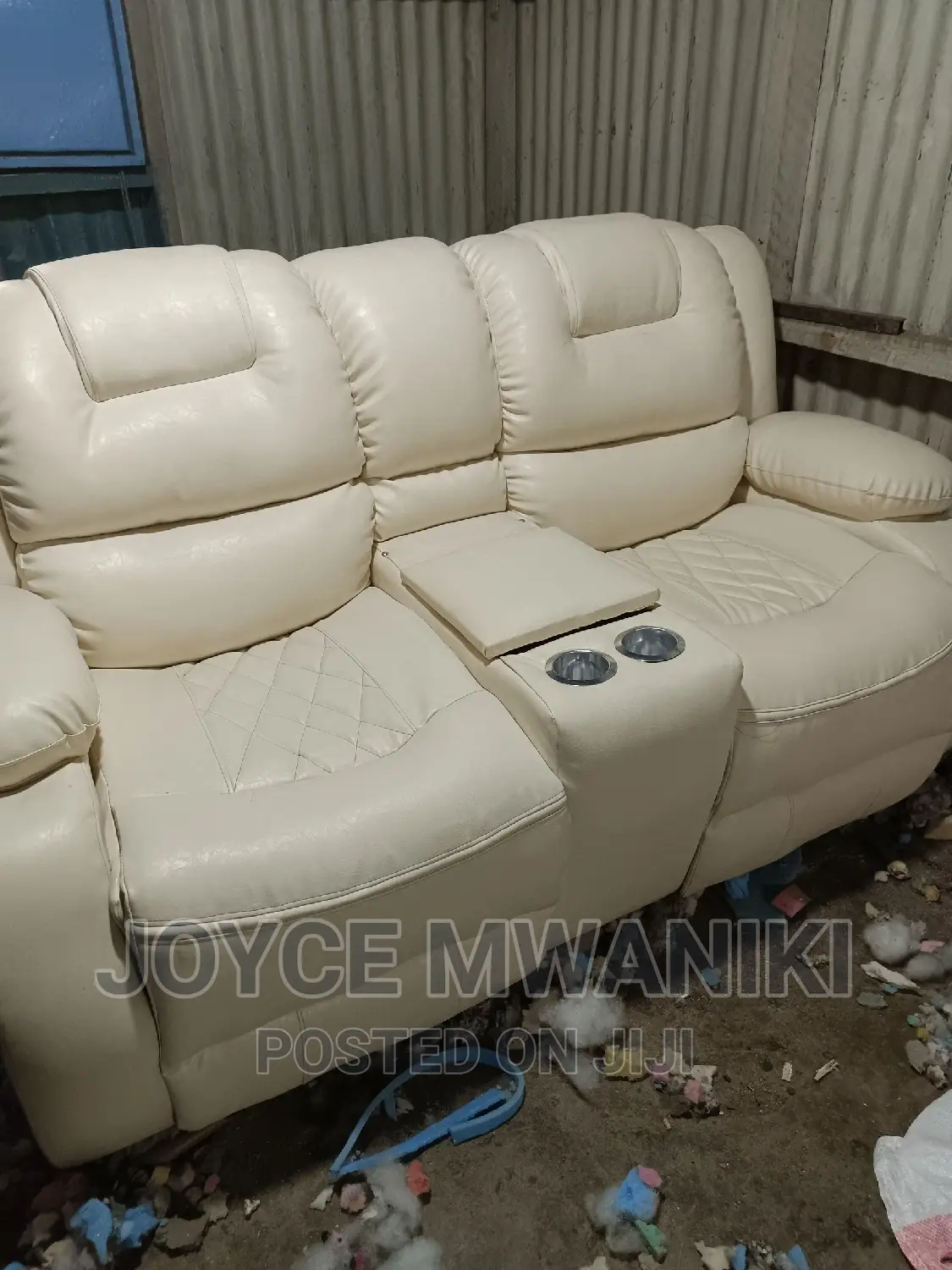 Semi Recliner 2 Seater Original Leather.