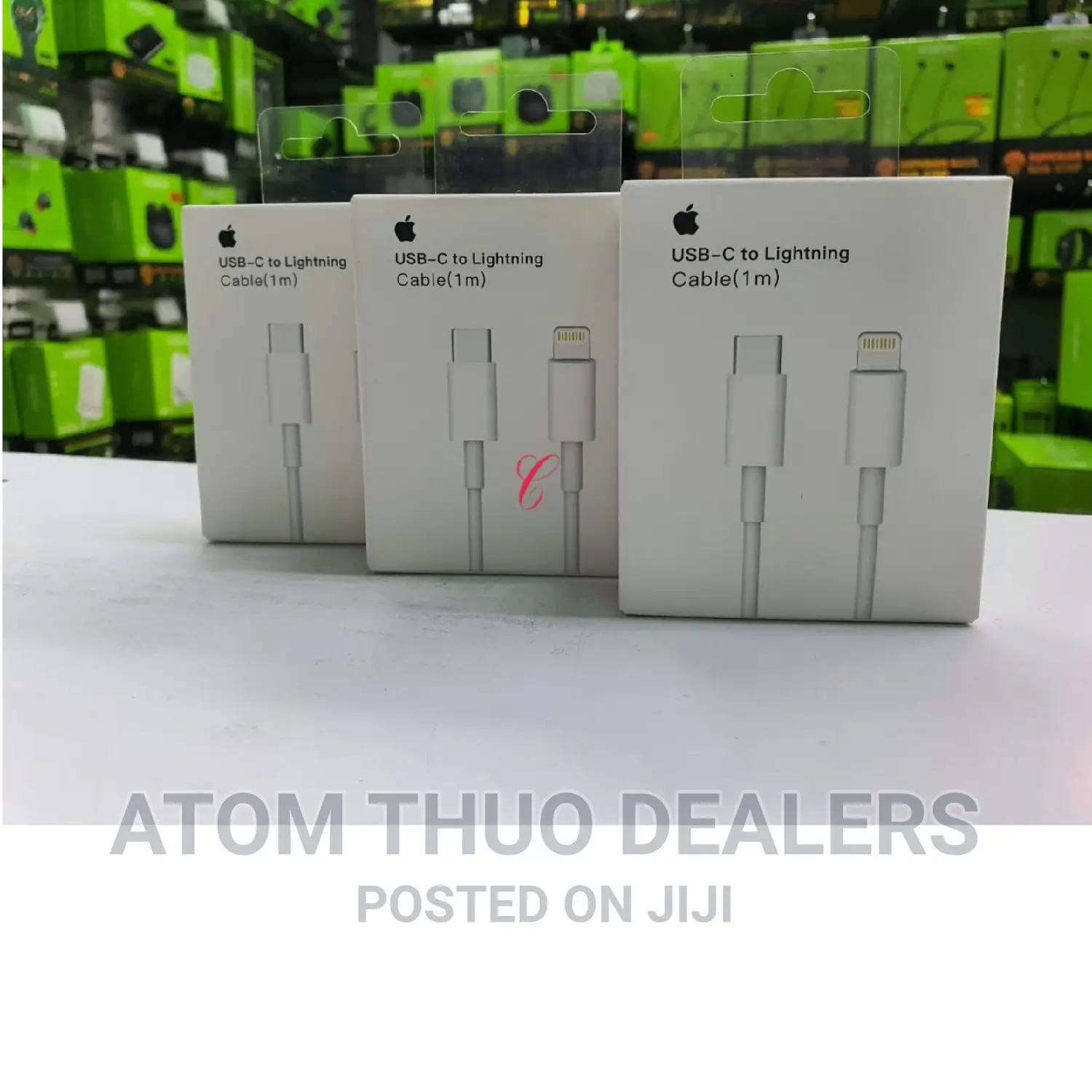 Apple USB C to Lightning Cables.