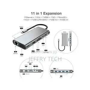 USB C 11 in 1 HUB Adapter Other Type C Laptops Devices