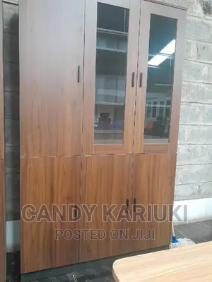 3 Door Wooden File Cabinet