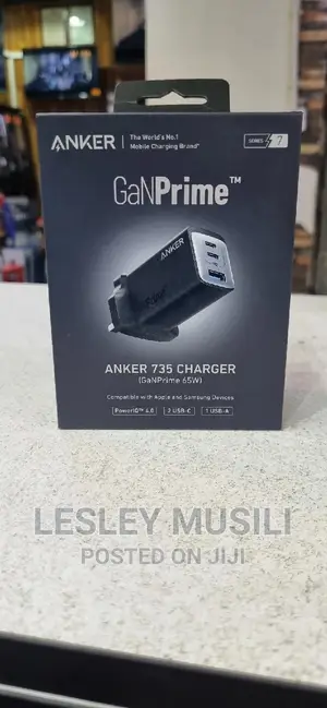 Anker 735 Charger – Ganprime 65W (UK PLUG) – A2668 – Black