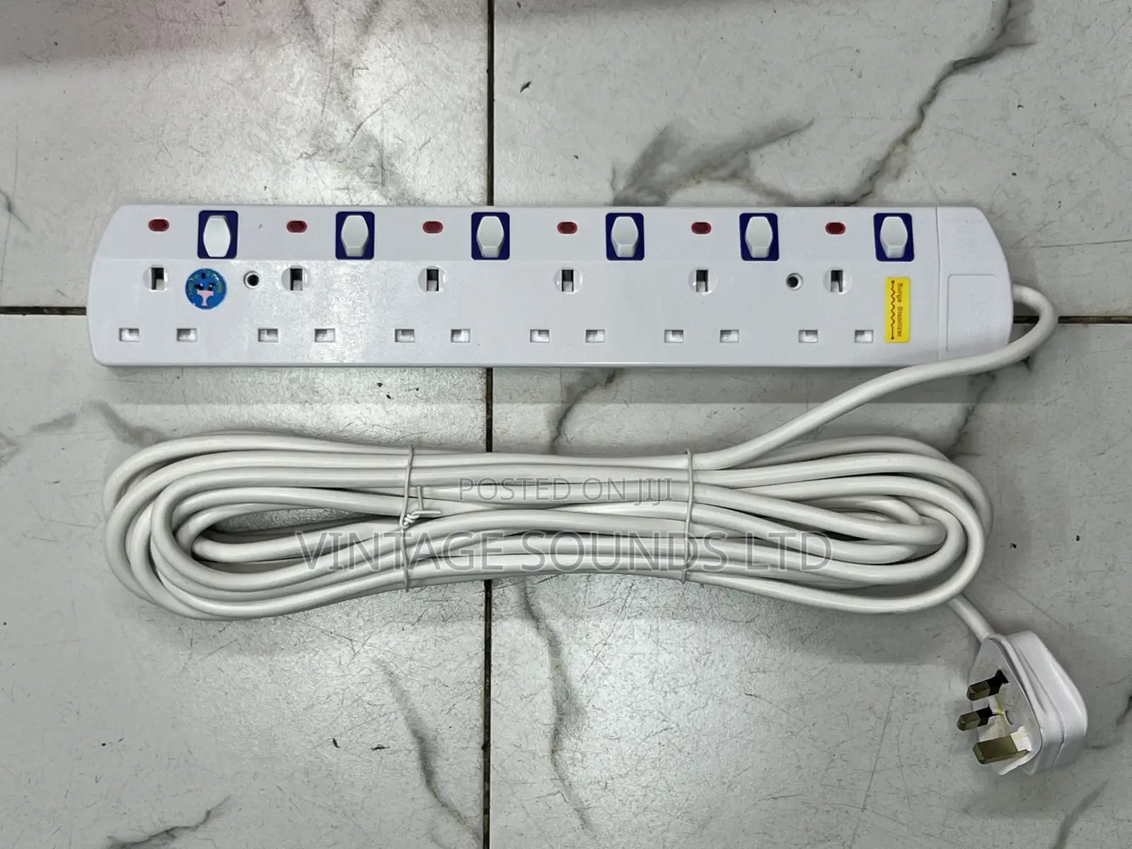 EXTENSION CABLE 6 Way 10 Meters