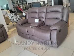 Large 2 Seater Recliner Sofa Set With a Cupholder